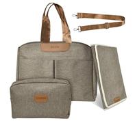 HEKOBAG Changing Bags,Multifunction Nappy Changing Bags with Portable Travel Bag, Changings Mat, Large Capacity Waterproof Crossbody Diaper Bag Tote Portable Messenger Tote Bag for Mom and Dad