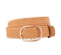 HekouJiub Straw Belts for Women Boho Elastic Straw Woven Belt with Metal Buckle Summer Stretchy Raffia Waist for Dress Casual