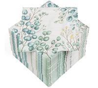 HEKU 100 Napkins, 3-ply, 33 x 33 cm, Eucalyptus, Absorbent and Practical Packaging, Wide Selection, Ideal for Special Occasions