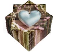 HEKU 100 Napkins, 3-ply, 33 x 33 cm, Heart Moment Design, Absorbent and Practical Packaging, Wide Selection, Ideal for Special Occasions