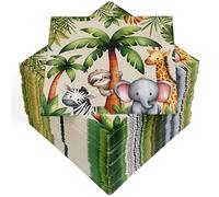HEKU 100 Napkins, 3-ply, 33 x 33 cm, Jungle, Absorbent and Practical Packaging, Wide Selection, Ideal for Special Occasions