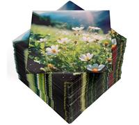 HEKU 100 Napkins, 3-ply, 33 x 33 cm, Mountain Meadow, Absorbent and Practical Packaging, Wide Selection, Ideal for Special Occasions