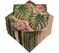 HEKU 100 Napkins, 3-ply, 33 x 33 cm, Tropical Garden, Absorbent and Practical Packaging, Wide Selection, Ideal for Special Occasions