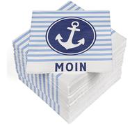 HEKU 100 Patterned Napkins, 3-ply, 33 x 33 cm, Moin, Absorbent and Practical Packaging, Wide Selection, Ideal for Special Occasions