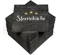 Heku 30243-245: 100 Napkins, 3-ply, Star Kitchen 2