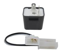 HEKUTU New 2 Terminals Adjustable Flash Rate 12V Electronic Led Flasher Relay for Most Motorcylces 2-Pin Flasher Realy