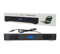 HEKUTU New Compact 2.0 USB Sound Bar - Stereo Computer Speakers for Desktop PC Laptop