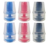 HEKUTU Upgraded 6pcs Bite Valve Replacement Sheath for Osprey, BPA-Free Bite Valve Nozzle Silicone Water Bladder Mouthpiece Compatible with Hydrapak Hydration Reservoirs (Multicolor)
