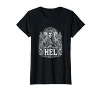 Hel Below The Roots Norse Mythology Value Graphic T-Shirt, Women, Black, L