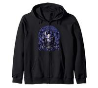 Hel Bubblegum Norse Mythology Goddess Gothic Baddie Zip Hoodie
