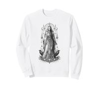 Hel Norse Underworld Goddess Raven Rune Mythology Artwork Sweatshirt