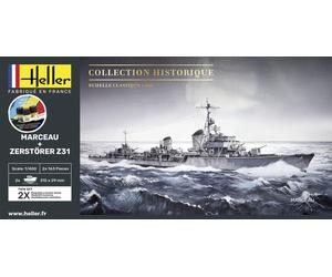HEL55009 - Heller 1:400 - Marceau & Zerstorer Z31 Starter Kit