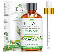 HELAIF Thyme Essential Oil 118ml, Thyme Oil for Diffuser DIY | Warm Herbal Spicy Aroma, Steam Distilled Oil, Ideal For Diffusers, Candle Making, Soap Making And DIY Projects