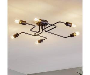 HELAM Ceiling lamp Tube 6-bulb black