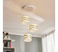Helen Cluster Pendant Ceiling Light White Gold 35cm Netlighting White One Size