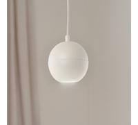 HELAM Midway hanging light, sand-coloured, metal, Ø 12 cm, GU10