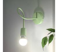 HELAM Oxford wall light, green, metal, 1-bulb, E27