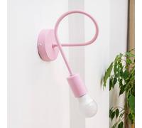 HELAM Oxford wall light, pink, metal, E27