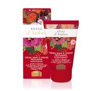 Helan, Amber Red - Scented and Restructuring Hand and Nail Cream for Dry and Cracked Skin, Moisturizing Cream with Antioxidant Vitamin C and Vitamin E and Repairing Sweet Almond Oil, 50 ml