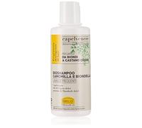 Helan Capelvenere - Chamomile & Common Centaury Shampoo for Blonde, Light Brown Hair with Sweet Almond Proteins, Blonde Shampoo for Vegan Hair Care, Brightening Action - Made in Italy Shampoos, 200 ml