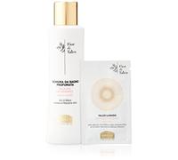 Helan, Fior di Talco, Gentle Bubble Bath, Body and Hair Shower Gel - Moisturising and Restructuring Shampoo - Natural, Scented, with Mallow Flowers and Sweet Almonds - 200 ml
