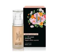 Helan I Colori - Natural, Moisturising & Lightweight Bio CC Cream Spf 10 with Hyaluronic Acid & Shea Butter, Bright & Uniform Makeup - Light Mattifying Coverage Foundation - Made in Italy, Rice, 30 ml