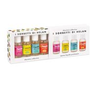 Helan I Sorbetti - Set of 4 25 ml Bottles of Liquid Hand Wash, Natural and Gentle Hand Soap for Sensitive Skin, Moisturising and Nourishing - Travel Essentials & Travel-Size Gift Set - Made in Italy