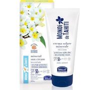 Helan Monoi de Tahiti - Mineral Face and Body Sunscreen SPF 50, with Non-Nano Physical UV Filters, Vitamins C and E, Water Resistant - SPF 50 Face Sun Protection, 125 ml, Made in Italy