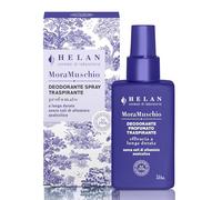 Helan Mora Muschio - Perfumed Breathable Deodorant Spray, Without Aluminum Salts and Alcohol, with Blueberry, Blackberry and Thyme, Dermoprotective Action with Vitamin E - 100 ml, Made in Italy