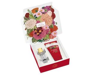 Helan, Red Amber - Women's Perfume 10ml + Hand Nail Cream 50ml, Women's Gift Set with Sweet Fruity Eau de Parfum + Moisturizing Cream with Vitamin C and Sweet Almond Oil, Women's Gift Ideas