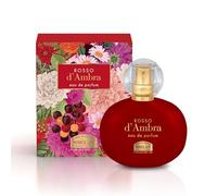 Helan, Rosso d'Ambra - Women's Enveloping Perfume with Sweet Almonds, Women's Eau de Parfum Fruity Amber Woody, Women's Perfume with Balanced Sweet and Spicy Notes, Fragrance Made in Italy, 50 ml