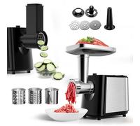 Helangel 2000W Electric Meat Grinder 5-in-1, Professional Sausage Stuffer, Vegetable Chopper, Salad & Cheese Grater with 8 Attachments, Food Grade Material for Home Kitchen