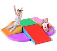 Helangel Kids Soft Play Explorer Set Foam Blocks Equipment Softzone Shapes Activity Multi-colored Toys for Sensory Motor Skills, Montessori Activity Toys for Toddlers (JM301 CS)