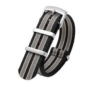 HELBAY Men's Braided Nylon Watch Straps, 20/22mm, Casual and Simple, Suitable for Everyday Life,20mm