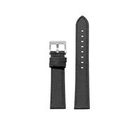 HELBAY Men's Canvas Watch Strap, Compatible with Nylon/Leather Wristbands, 20/22mm,Black,20mm