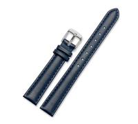 HELBAY Men's Leather Straps, 12mm, 14mm, 15mm, 16mm, 18mm, 20mm, Replacement Straps,Drak Blue Steel,12mm