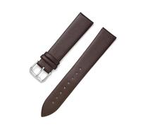 HELBAY Men's Leather Watch Straps 8-22mm, 20mm, Soft Ultra-Thin Replacement Strap Accessory,Dark Brown,20mm