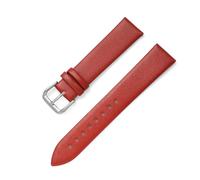 HELBAY Men's Leather Watch Straps 8-22mm, 20mm, Soft Ultra-Thin Replacement Strap Accessory,Red,21mm