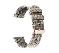 HELBAY Men's Nylon Canvas Woven Soft Watch Strap, 18mm, 20mm, 22mm, 24mm, Wristband Replacement Parts,Gray-Rosegold,22mm