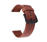 HELBAY Men's Retro Leather Watch Straps 18-24mm, Replacement Strap Accessory, Suitable for Everyday Casual Wear,Brown,22mm