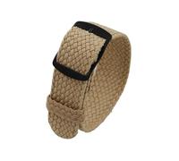 HELBAY Men's Retro Nylon Watch Strap, 18mm/20mm/22mm, Watch Replacement, Black and Silver Brushed Buckle,Beige-B,20mm