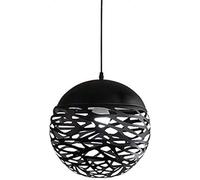 HELCEKOU Bracket Light Northern Europe Hollow Out 1-Light | Adjustable Length Indoor Pendants Lamp Living Room Bar Restaurant Cafe Pendant Lantern E27 Stainless Steel