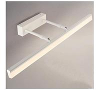 HELCEKOU LED Bathroom Mirror Light,LED Picture Lighting Energy Saving Wall Lamp Warm White 3000K IP44 Waterproof Make Up Sconce Lights with Adjustable Angle,WhiteEnergy Class The New