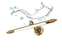 HELCEKOU LED Mirror Front Light Waterproof, Zinc alloy and Acrylic, Bathroom Eye Protection Light, 240° Adjustable Make-up Bath Wall Lights, Surface-Mounted,white light,L6 The New