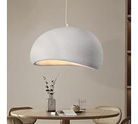 HELCEKOU Modern Japanese Chandelier 60cm White Dome Hanging Light Fixture Bird's Nest Decorative Pendant for Bedroom Living Room Kitchen Bar (Bulb Not Included)