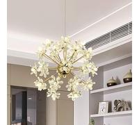 HELCEKOU Modern Led Pendant Light for Bedroom,Dandelion Chandelier,Acrylic Firework Crystal Fixture Chandelier-A 64 Lights Decoration (Color : B, Size 18 Lights)