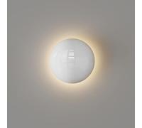 HELCEKOU Modern LED Wall Light Simple Nordic Hemisphere Mount Lamp Indoor Stairs Decor With White Lampshade Creative Durable Scones 16cm Ceiling For Hallway Living Room Bathroom