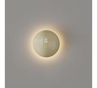 HELCEKOU Modern LED Wall Light Simple Nordic Hemisphere Mount Lamp Indoor Stairs Decor With White Lampshade Creative Durable Scones 16cm Ceiling For Hallway Living Room Bathroom