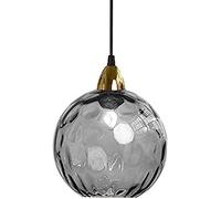 HELCEKOU Nordic Style Stained Glass Lampshade Pendant Lighting, Creative Diameter 20cm/7.8in, Simple Decoration Chandelier, Hand-blown Mini Hanging Lamp, Bedroom Bedside Droplight,C