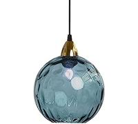 HELCEKOU Nordic Style Stained Glass Lampshade Pendant Lighting, Creative Diameter 20cm/7.8in, Simple Decoration Chandelier, Hand-blown Mini Hanging Lamp, Bedroom Bedside Droplight,F